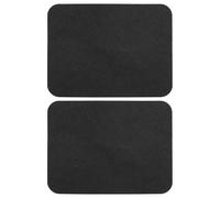 Sarini 2pcs canvas repair patches self-adhesive fabric repair patches 9.5x12.5cm waterproof canvas repair kit for sofa, tent, furniture, car seat, recliner, awning (black)