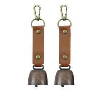 Sarini 2PCS Emergency Bear Repelling Bell Loud Bear Bell Emergency Bear Bells For Hiking Camping Outdoor Fishing Climbing Mountain Bike Travel