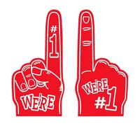 Sarini 2Pcs Giant Foam Finger, Jumbo Foam Hand Foam Fingers, Sports Fan Games Cheering Foam Hands, Props for Cheering, Ideal Photo Props Party Supplies