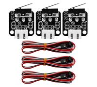 Sarini 3Pcs 3D Printer Limit Switch Endstop, CR-10S Mechanical Limit Switch, with 3-Pin 1m Cable, Compatible with Ender 3/5/pro/V2 CR-10 S4 S5 Series