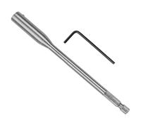 Sarini 6-inch Drill Bit Extension Set - Spade Drill Bit Extender, Long Forstner Bit Extension for Drill Bits with Hex Wrench Key, Carbon Steel Drill Bit Extender for Woodworking