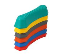 Sarini 6-Piece Rainbow Stepping Stones Set - Balance Board Canoe Bridge for Outdoor Physical Fitness, Portable Obstacle Course, Sensory Step Stones for Coordination and Exercise