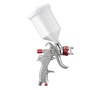 Sarini Air Spray Gun, Pot Spray Gun, Pneumatic Paint Spray Gun with 2 Nozzles 1.7mm 2.0mm Pro Painting Tool for Car Primer, Painting, Coatings