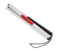 Sarini Blind Stick, Aluminium Alloy Folding Walking Stick Reflective Walking Cane Red White Collapsible Guide Walking Stick for The Blind And Vision Impaired