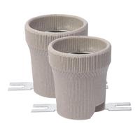 Sarini E27 Lamp Holder, 2PCS Screw E27 Ceramic Porcelain Socket Light Bulb Holder For LED, CFL, Halogen Incandescent E27 Base Light Sources