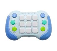 Sarini Fast Push Game Console Handle Flashing Handheld Game Electronic Brain Memory Game Quick Push Buttons Gamepad