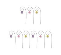 Sarini Garden bell orchid decoration set - 9 Colourful Flower Styles for Vibrant Ambience, 17.5cm Size, Ideal for Outdoor Garden Decoration