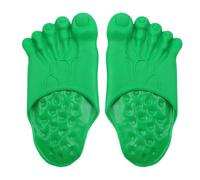 Sarini Jumbo Feet Covers, Hulk Five-Finger Shoes, Realistic Costume, for Halloween Party Accessories（Green）