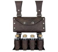 Sarini Medieval Alchemy Bottle Waist Bag Nordic Viking Style Retro Waist Bag With 4 Cork Potion Vials