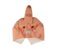Sarini Middle Finger Mask Full Head Latex Mask Realistic Funny Middle Finger Head Mask Halloween Costume Mask For Role Play Costume Party Carnival Parade