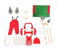 Sarini Mini Christmas Elf Clothes And Accessories Camping And Fishing Accessories Miniature Scene Props Model Christmas Theme Creative Combination