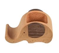 Sarini Multi-Functional Wooden Elephant Phone Stand with Pen Pencil Holder Desk Decoration Stationery Organizer Wooden Pen Holder for Study Ornaments
