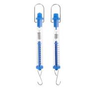 Sarini Newton Force Meter Spring Scale Transparent Spring Balance with Labeled Graduations, Scientific Tool for Measuring Forces Up to 2.5N and 10N