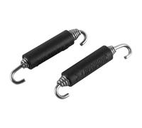 Sarini Pack of 2 Motorcycle Exhaust Expansion Spring Hooks Stainless Steel Silencer Spring Hook for Exhaust System and Scooter Motorbike Silencer Mounting