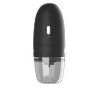 Sarini Portable Mini Electric Coffee Grinder, Multiple Grinding Settings, With Cleaning Brush, Usb Rechargeable, For Kitchen And Office, Black