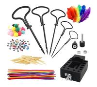 Sarini Premium Chestnut Drill Kit - Toddler Tool Set with Chestnut Needles - Prevent Game Addiction - Improve Hand-Eye Coordination - For Boys Girls