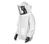 Sarini Professional Beekeeping Suit, Beekeeper Jacket with Veil, for Bee Bite Prevention with Removable Hood and Breathable Gauze Design