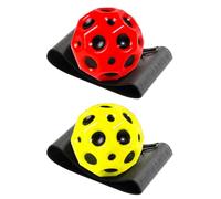 Sarini Rebound Wrist Ball，Spring Ball On A String,Return Balls On Elastic Rope,Exercises For Fingers With Elastic Balls,Wrist Band Ball For Boys Grils Training（Red+Yellow）