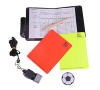 Sarini Referee Set Cards, Referee Whistle, Game Note Cards, Referee Football Yellow Card, Red Card, Scorebooks, Voter Mark, for Football Match