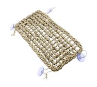 Sarini Reptile Seagrass Hammocks,Natural Seagrass Hammock Bed with Suction Cups,Lizard Hanging Beds Reptile Nests for Anoles Iguanas
