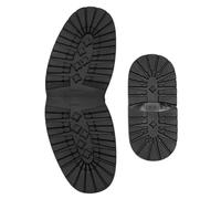 Sarini Rubber Sole Heel Protector Classic Shoe Repair Kit Non-Slip Wear-Resistant Rubber Sole Protection Pad for DIY Shoe Repair Supplies (1 Pair of Front Sole + 1 Pair of Heel Sole)