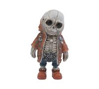 Sarini Skeleton Figurines Gothic Skull Ornament Statue for Memorial and Home Decor Halloween Collectible, Room & Bedroom Desk Decoration, Unique Gifts for Men & Women