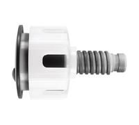 Sarini Toilet Flush Button, Black Round Head Dual Toilet Push Button Flush Parts Replacement Universal WC Flusher Valve Accessories