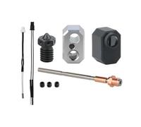 Sarini Upgraded Bi-Metallic Hot End Adapter with Coated Copper Block, 0.4mm V6 Hardened Steel Nozzle, Silicone Cap, Print Head, Compatible with Prusa I3 Nextruder 3D Printer