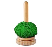Sarini Wool Ball Holder Wood Wood Yarn Holder With Twirling Mechanism Wool Unwinder With Ball Bearing For Crochet Yarn And Thread