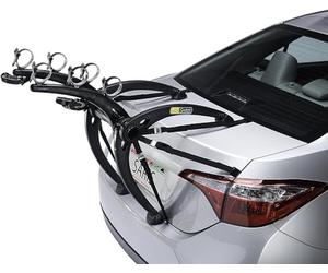 Saris Bones Car Trunk Bicycle Rack Carrier, Mounts 3 Bikes, Black - Durable, Rust-Free, Anti-Sway Straps, Fits Most Vehicles, Made in USA, Arc-Based Design, 100% Recyclable Materials