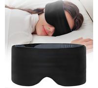 SARISUN Sleep Mask, Eye Masks for Sleep,Dual-Side Blackout Eye Covers for Side Sleeper,Soundless Hook Loop Fastener,Adjustable Band,Pressure-Free,Wrapped Around,for Women/Men/Nap/Travel/Yoga-Black