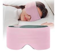 SARISUN Sleep Mask, Eye Masks for Sleep,Dual-Side Blackout Eye Covers for Side Sleeper,Soundless Hook Loop Fastener,Adjustable Band,Pressure-Free,Wrapped Around,for Women/Men/Nap/Travel/Yoga-Pink
