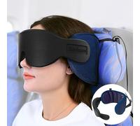 SARISUN Travel Pillow for Airplanes Sleep, Seat Strap for Stable Support
