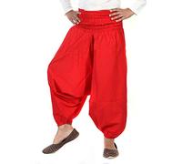 Sarjana Handicrafts Kids Harem Pants Cotton Girls Boys Boho Infant Hippie Toddler Unisex Trousers (Age (6-10 Years), Red)