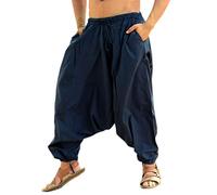 SARJANA Men's Cotton Solid Harem Pants Unisex Baggy Yoga Drop Crotch Trouser Free Size