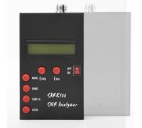 Sark100 Portable Antenna Analyzer Meter, Precise SWR Measurement Tool for Ham Radio Enthusiasts and Field Technicians, Compact User-Friendly Black Plastic Design 5.91 x 3.54 x