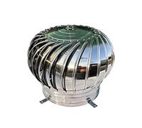 SARKEY Roof Turbine Ventilator, 304 Stainless Steel Chimney Cowl, Wind Rotating Turbine Cap Vent, Round Rotating Roof Exhaust Heat Dissipation Vents, Unpowered Rotation, Easy To Install(200mm/7.9in)