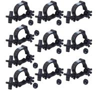 Sarknoah. Black Medium-Duty Coupler Truss Clamp, Aluminum Alloy Stage Lighting Clamps, Fits 1.9″-2″(48-52) mm Truss Coupler DJ Lights Clamp For Moving Head Par Lights, TUV Certified.Pack of 10.