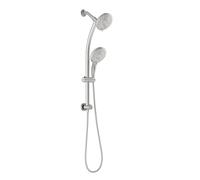 Sarlai Rainfall Shower Head with Handheld Shower,High Pressure 5-Funtion Dual Shower Head Combo Adjustable Slider Bar,2-Way Diverter for Easy Reach,Stainless Steel Hose with Brushed Nickel Finish