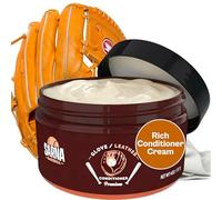SARNA BASEBALL Glove Conditioner, Cream, 4 Oz - Break in Faster, Keep Leather Maintained - Water-Based, Non-Darkening, No Sticky Residue - Glove Conditioner for Mitts & Softball Gear Made in USA