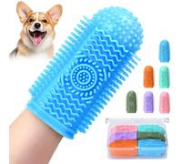 Sarnxgr 6Pcs Dog Toothbrush,360° Dog Tooth Brushing Kit,Finger Toothbrush,Cat Tooth Brush,Teeth Cleaning,Dogs Cats Teeth Cleaning Dental Care
