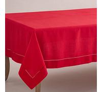 SARO LIFESTYLE 6301.R70180B Rochester Collection Tablecloth, 100% Polyester, Red