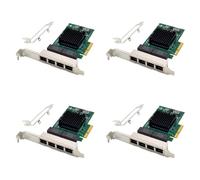 SAROAD 4X PCI-E X4 Server Network Card BCM5719 4 Port RJ45 Gigabit Ethernet Server Adapter PCI-E Network Card Adapter