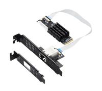 SAROAD M.2 to Single Port 10 Gbase Ethernet Gigabit Nic B Key M Key 10G/2.5G/1000M RJ45 Lan Network Adapter Card AQC107 Parts Kit
