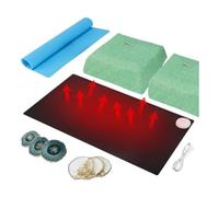 SAROAD Resin Heating Pad, Fast Resin Curing Machine with and Lid 4 Hours Auto Shut Off Drying Pad Silica Gel