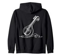 Sarod Line Art Musicians Zip Hoodie