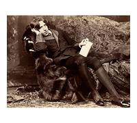 Sarony Portrait Irish Actor Author Oscar Wilde Photo Premium Wall Art Canvas Print 18X24 Inch