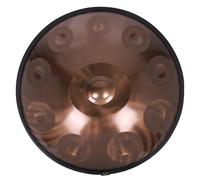 Sarospan 22-Inch 10-Note Handpan Drum 440Hz - Ash Steel High-End Handpan - Artisan Handcrafted and Hand-Tuned - Premium Set with Soft Bag, Stand, Mallets, Stickers & Cleaning Cloth