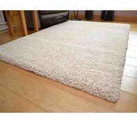 Sarrah Little Store Shaggy Rug - Super Soft Fluffy Area Rugs - Living Bedroom Hallway Runner Carpet - Indoor 5cm Thick Pile Density - Fireplace Fireside Shag (Cream, 80 x 150 cm)