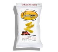 Sarriegui Grilled Steak Potato Crisps | Crispy & Light Potato Chips | Perfect Snack to be Eaten Straight from the Bag | 125g Bag